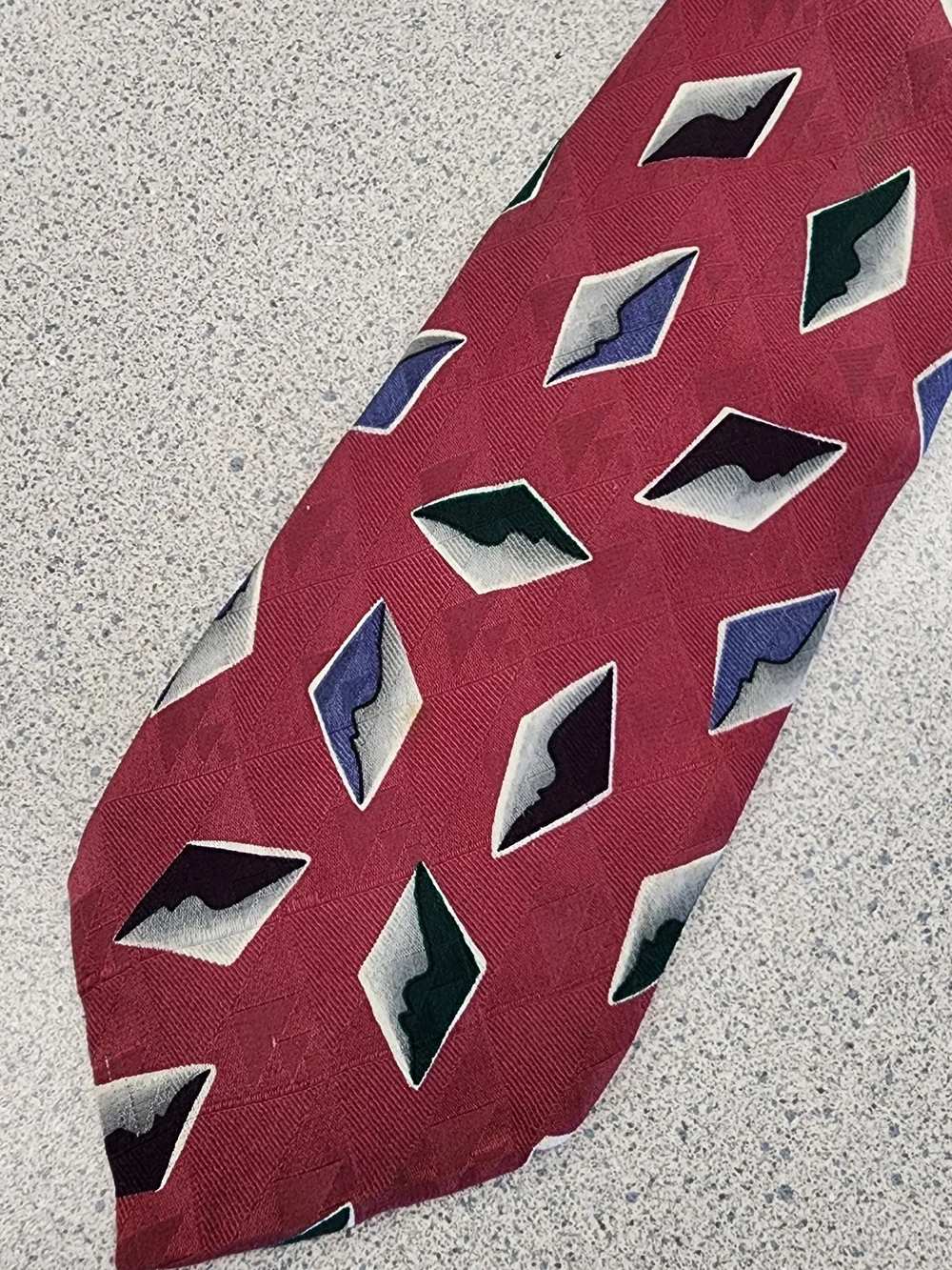 Vintage Robert Talbott Studio Geometric Silk Tie for Jacobson's - 90s Retro